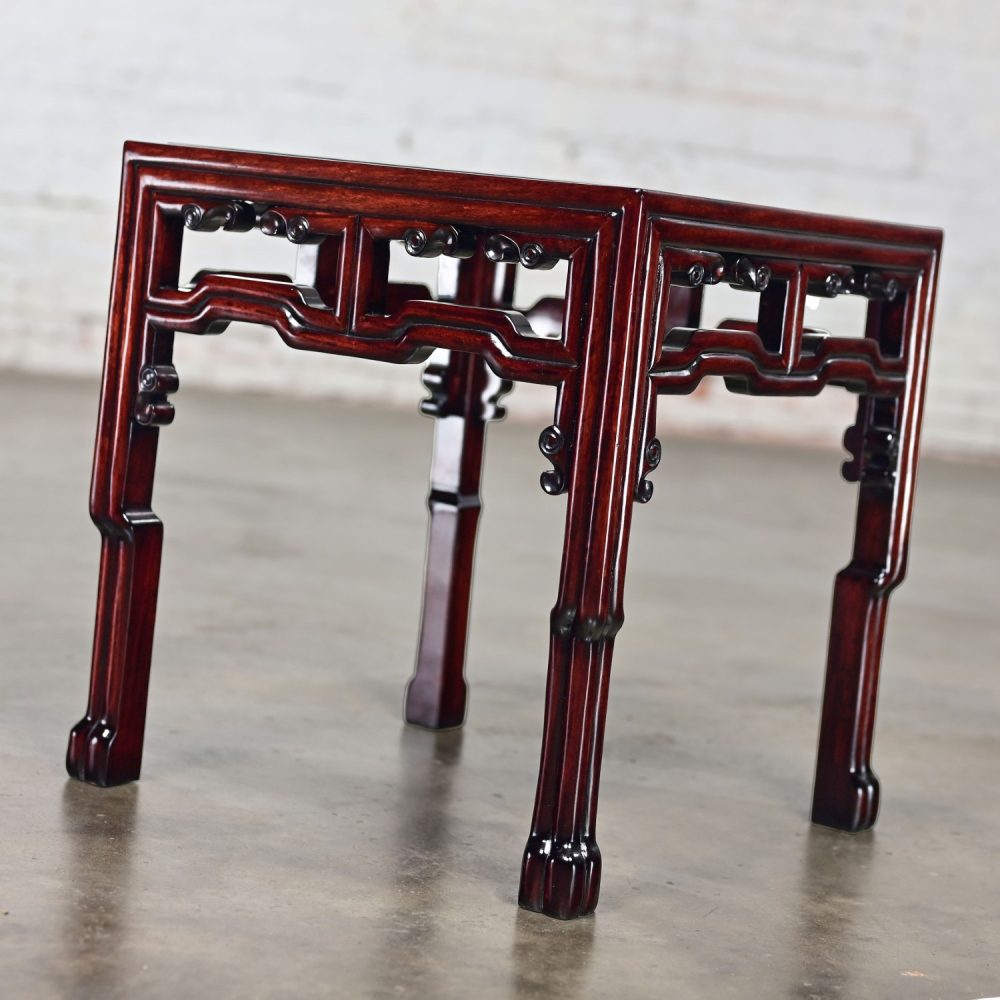 NOTE: If you love this incredible Ming style rosewood side or end table we have a matching coffee table for sale here in a separate listing, check it out.