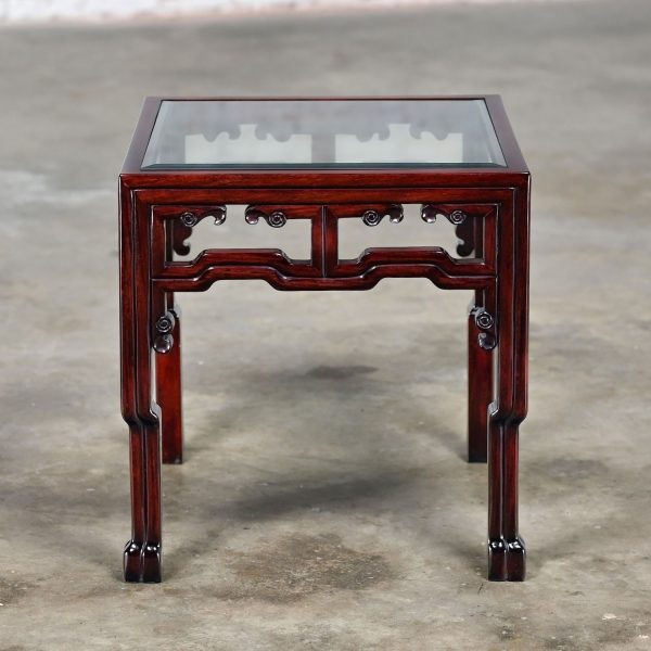 NOTE: If you love this incredible Ming style rosewood side or end table we have a matching coffee table for sale here in a separate listing, check it out.