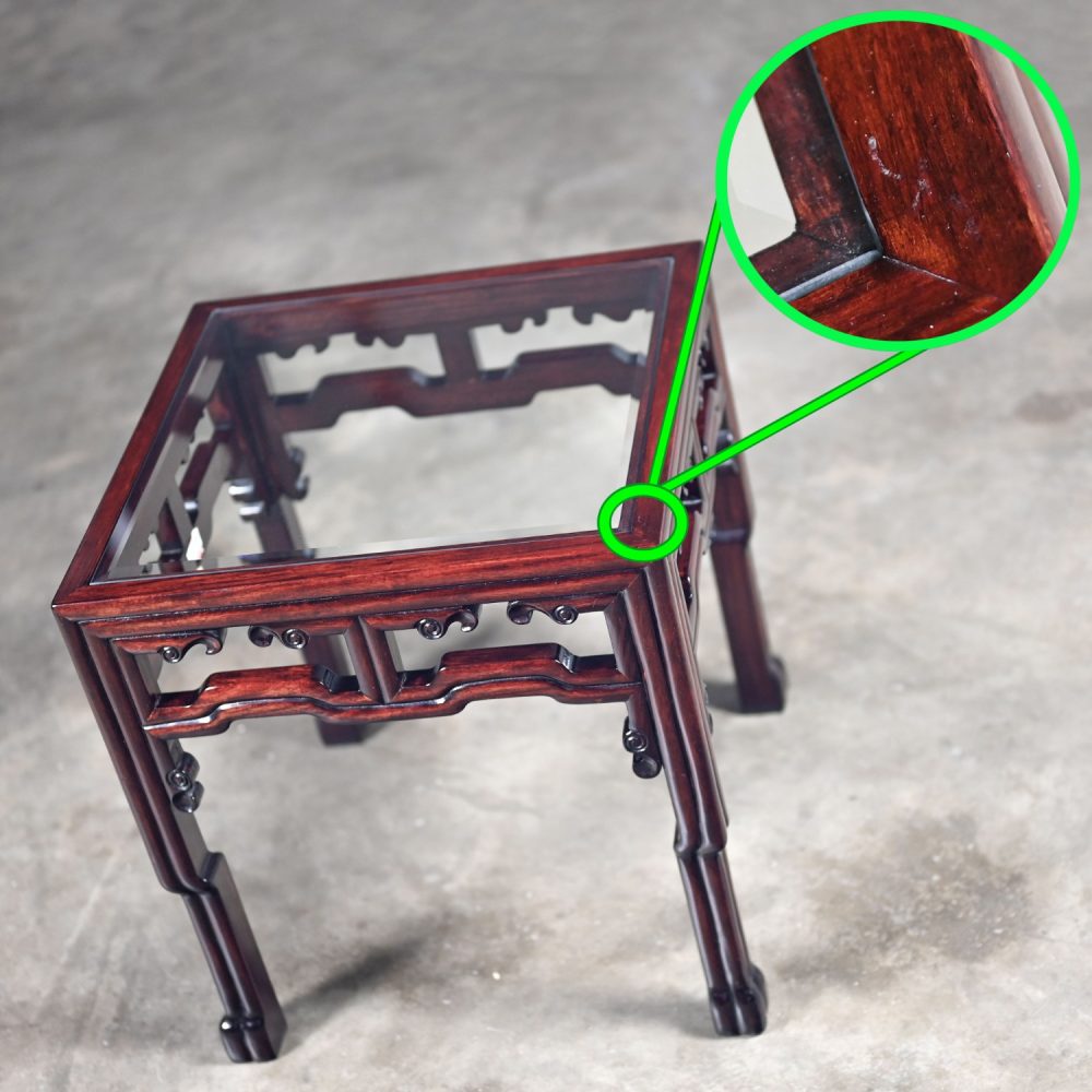 NOTE: If you love this incredible Ming style rosewood side or end table we have a matching coffee table for sale here in a separate listing, check it out.