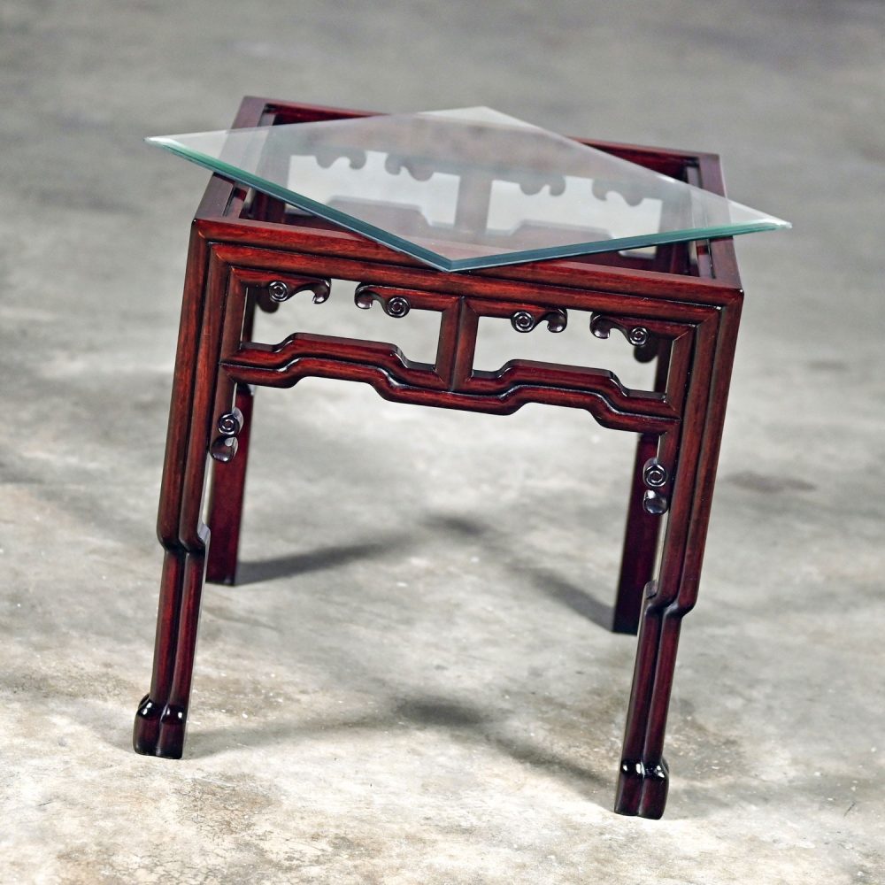 NOTE: If you love this incredible Ming style rosewood side or end table we have a matching coffee table for sale here in a separate listing, check it out.