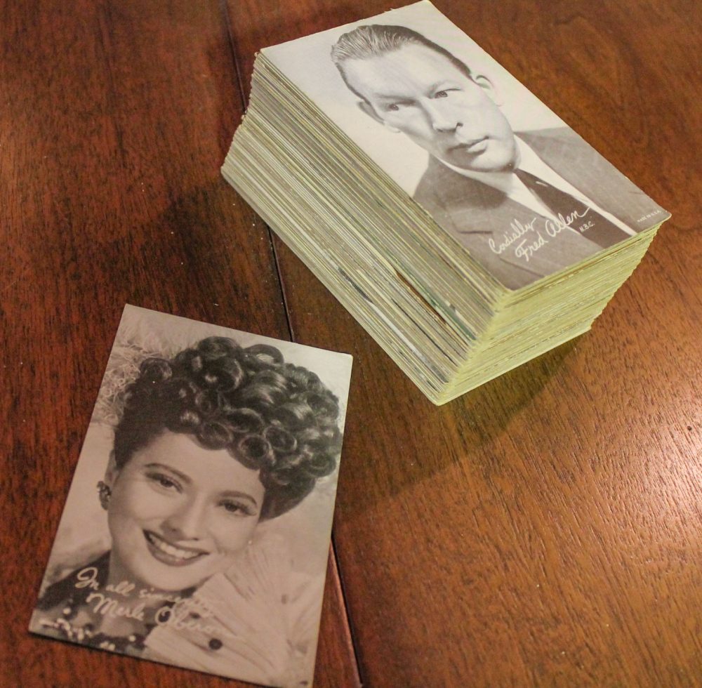 1930’s-1950’s Collection of 95 Vintage Movie Star Penny Arcade or Exhibit Trading Cards Wall Decor