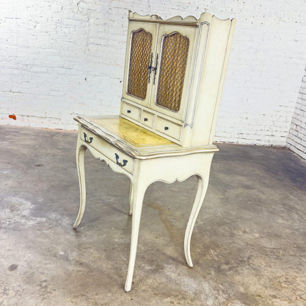 Mid-20th Century French Provencial Vanity Secretary or Ladies Desk w/Distressed Antiqued Finish