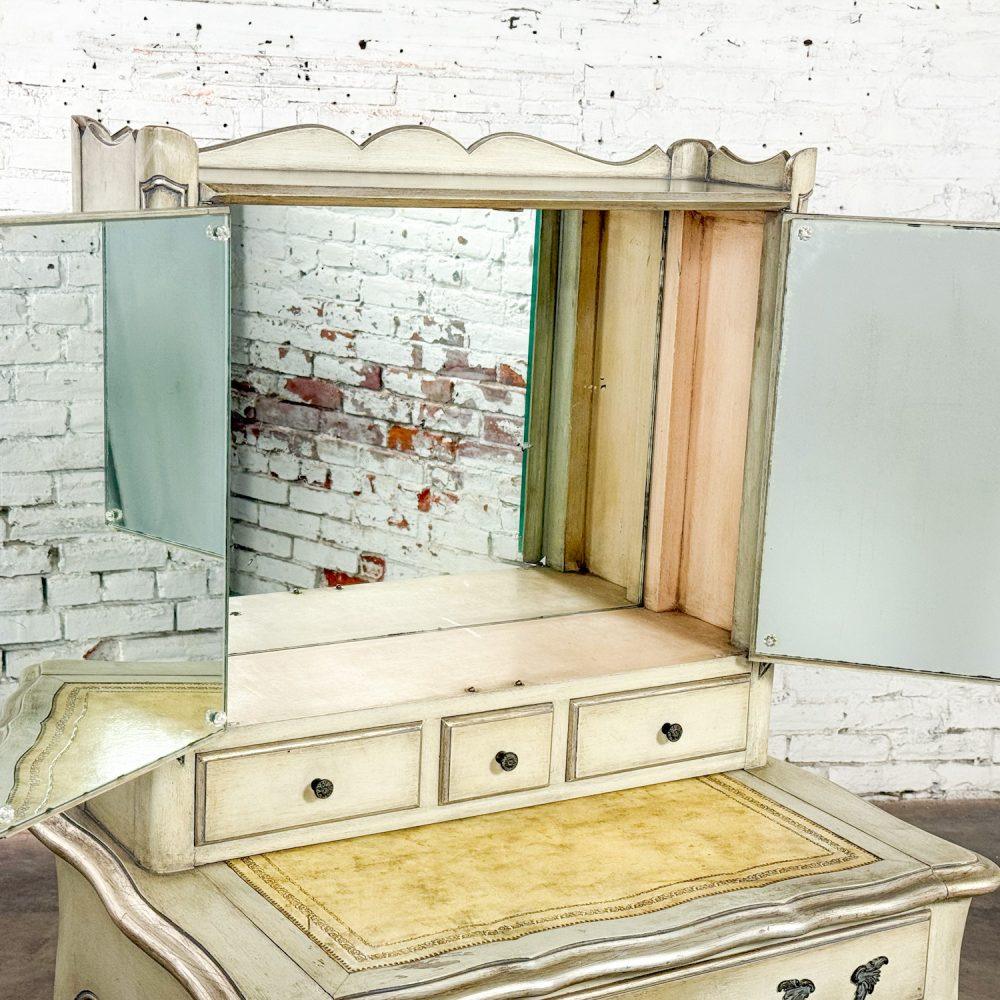 Mid-20th Century French Provencial Vanity Secretary or Ladies Desk w/Distressed Antiqued Finish