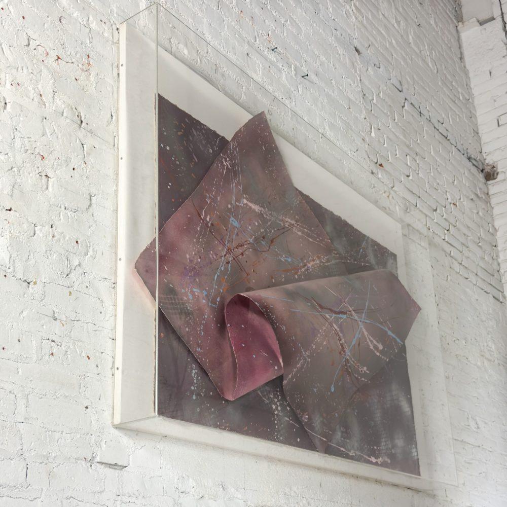 Late 20th Century Postmodern Contemporary Abstract Mixed Media Large Scale 3D Collage by Martha Holden
