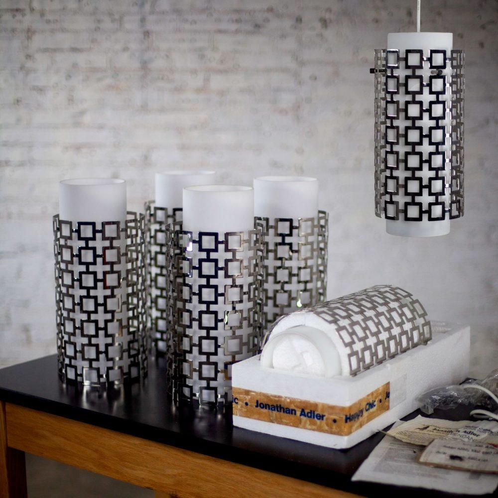 Late 20th to Early 21st Century Contemporary Parker Pendant Light by Jonathan Adler for Robert Abbey Lighting Inc.