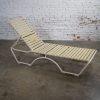 Late 20th Century Mid-Century Modern Tropitone Kahana Stackable Chaise Lounge w/Vinyl Straps & Aluminum Frame