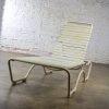 1950-1960’s Mid-Century Modern Tropitone Kahana Stackable Chaise Lounge w/Vinyl Straps & Aluminum Frame
