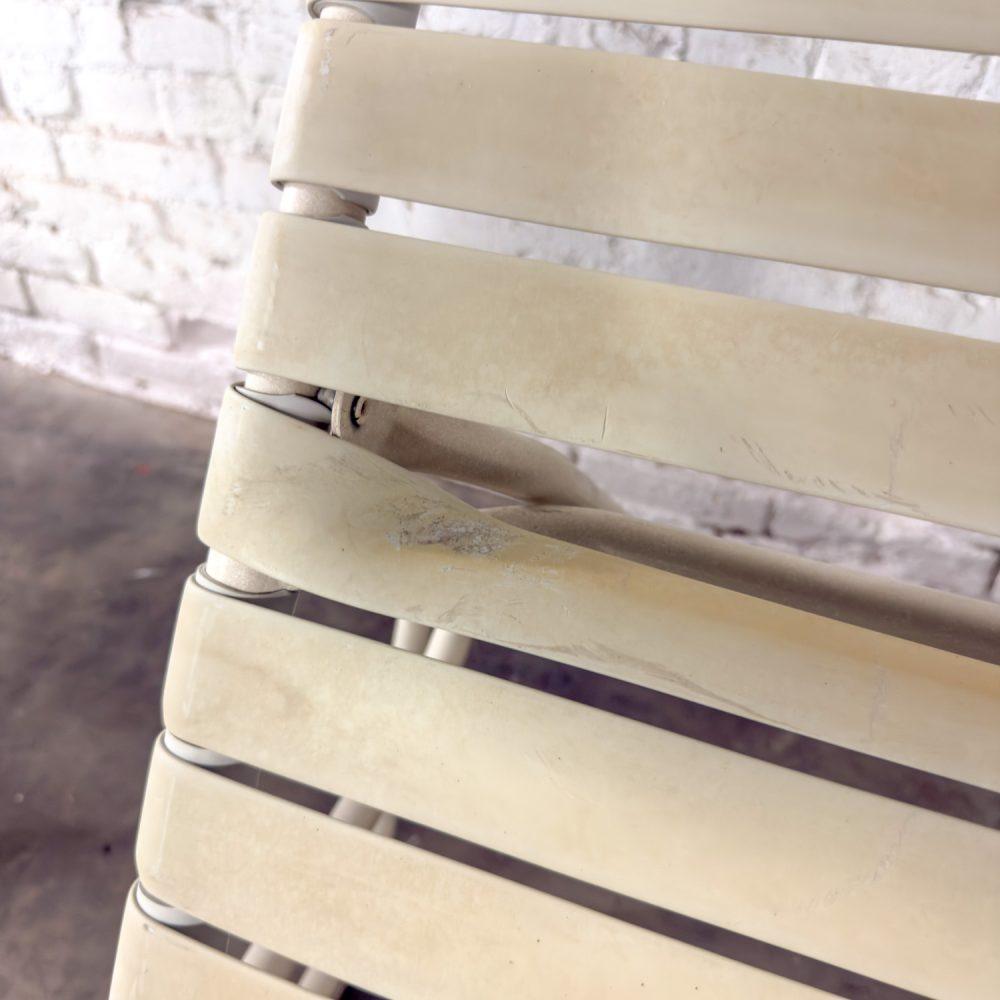 1950-1960’s Mid-Century Modern Set of 6 Tropitone Kahana Stackable Chaise Lounges w/Vinyl Straps & Aluminum Frame