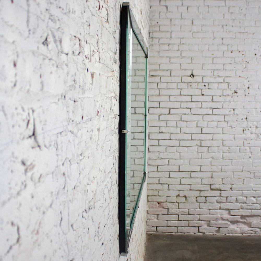 1930-1950’s Art Deco Hollywood Regency Etched Venetian Glass Rectangular Wall Mirror