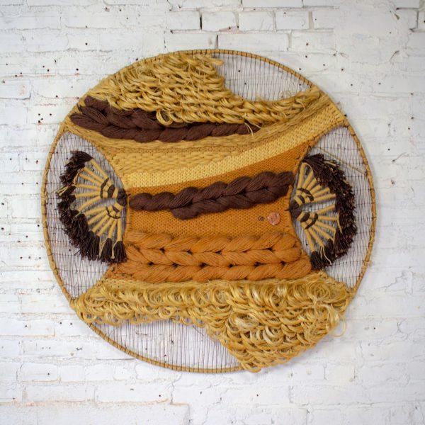 1978 Modern Textile Woven Fiber Art Abstract Wall Hanging #352 by Don Freedman c/o Tree Time Inc. for Interlude