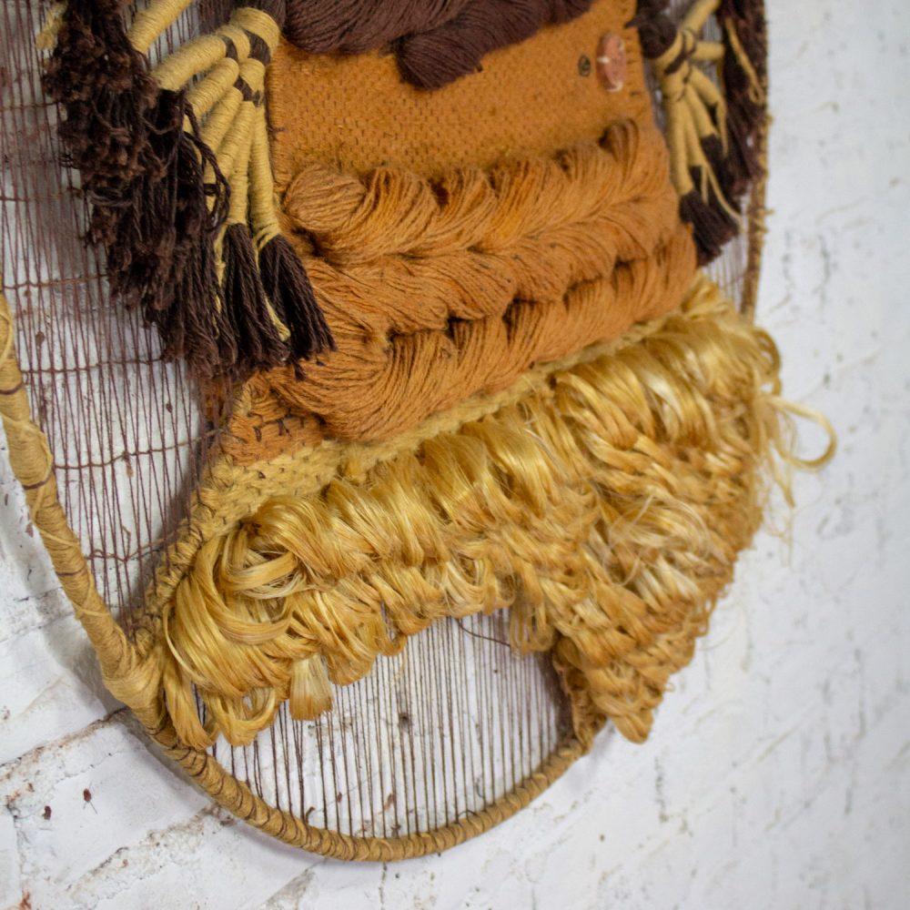 1978 Modern Textile Woven Fiber Art Abstract Wall Hanging #352 by Don Freedman c/o Tree Time Inc. for Interlude