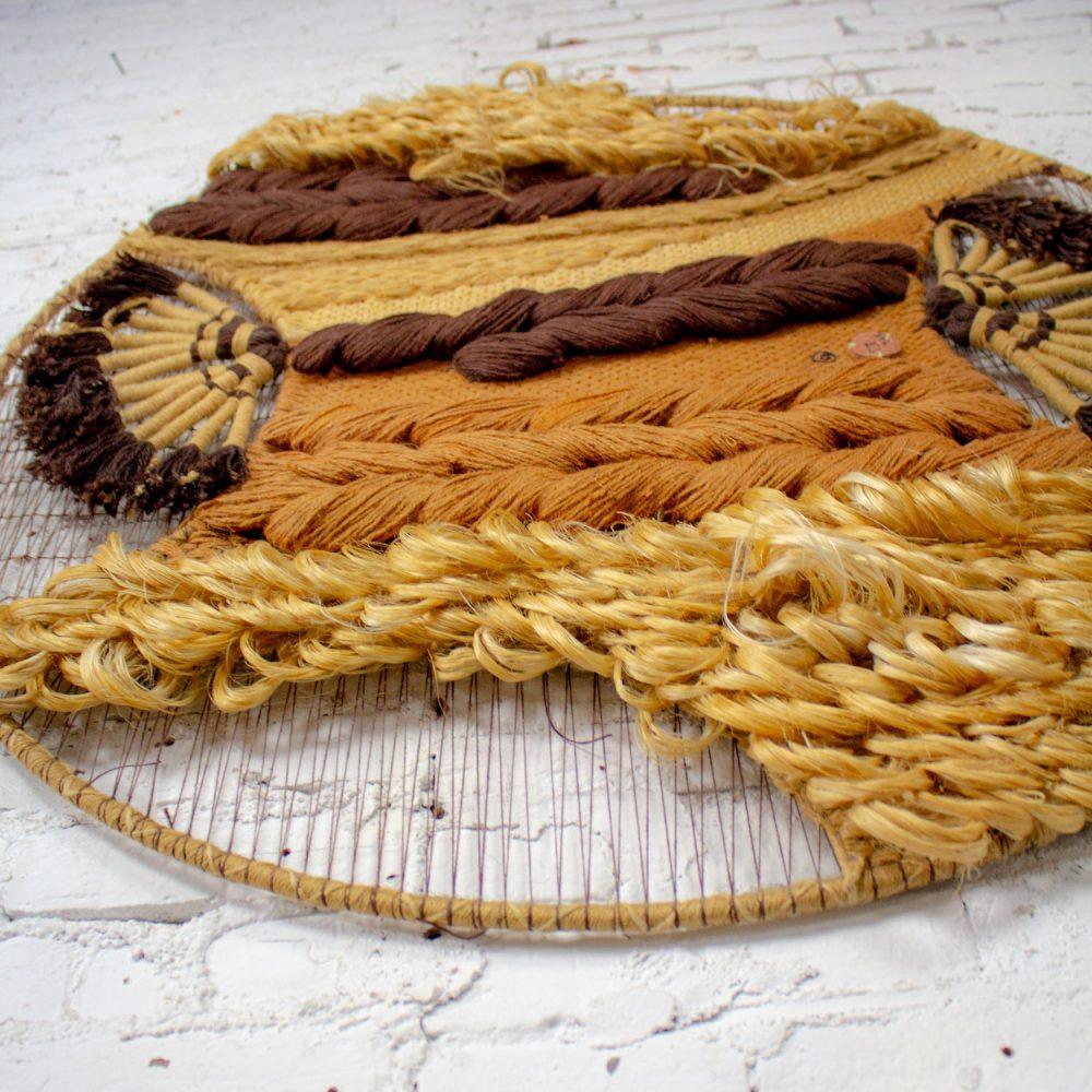 1978 Modern Textile Woven Fiber Art Abstract Wall Hanging #352 by Don Freedman c/o Tree Time Inc. for Interlude