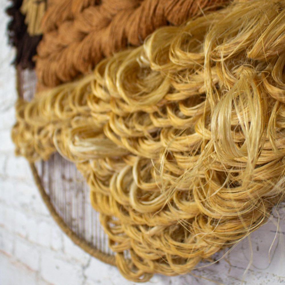 1978 Modern Textile Woven Fiber Art Abstract Wall Hanging #352 by Don Freedman c/o Tree Time Inc. for Interlude