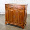 1995 Georgian Style Solid Oak Server Cabinet or Sideboard Chestnut Creek Collection 100 Year Anniversary Edition by Keller