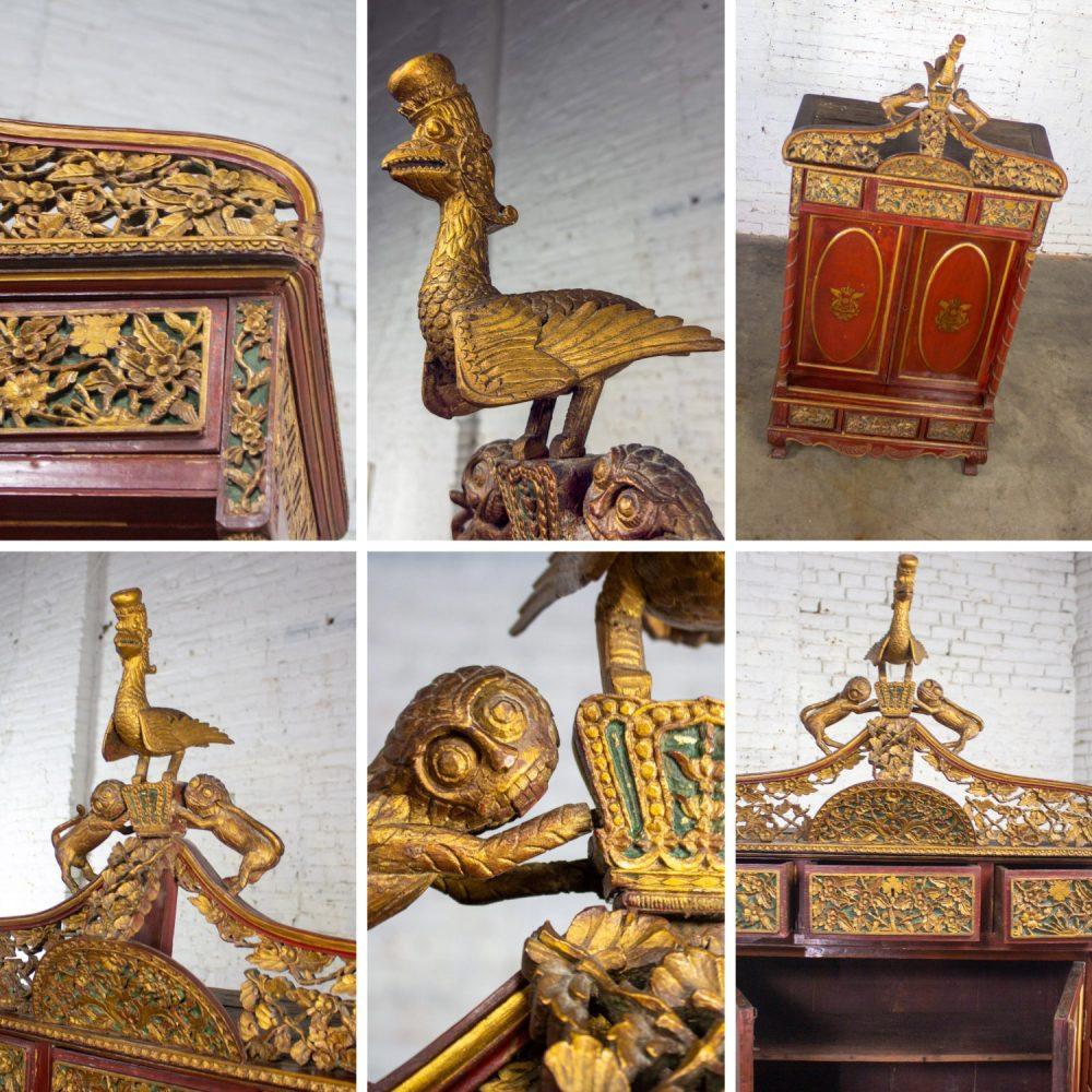 19th to Early 20th Century Indonesian Maduran Imperial Wedding or Jodang Dowry Chests for Bride & Groom a Pair