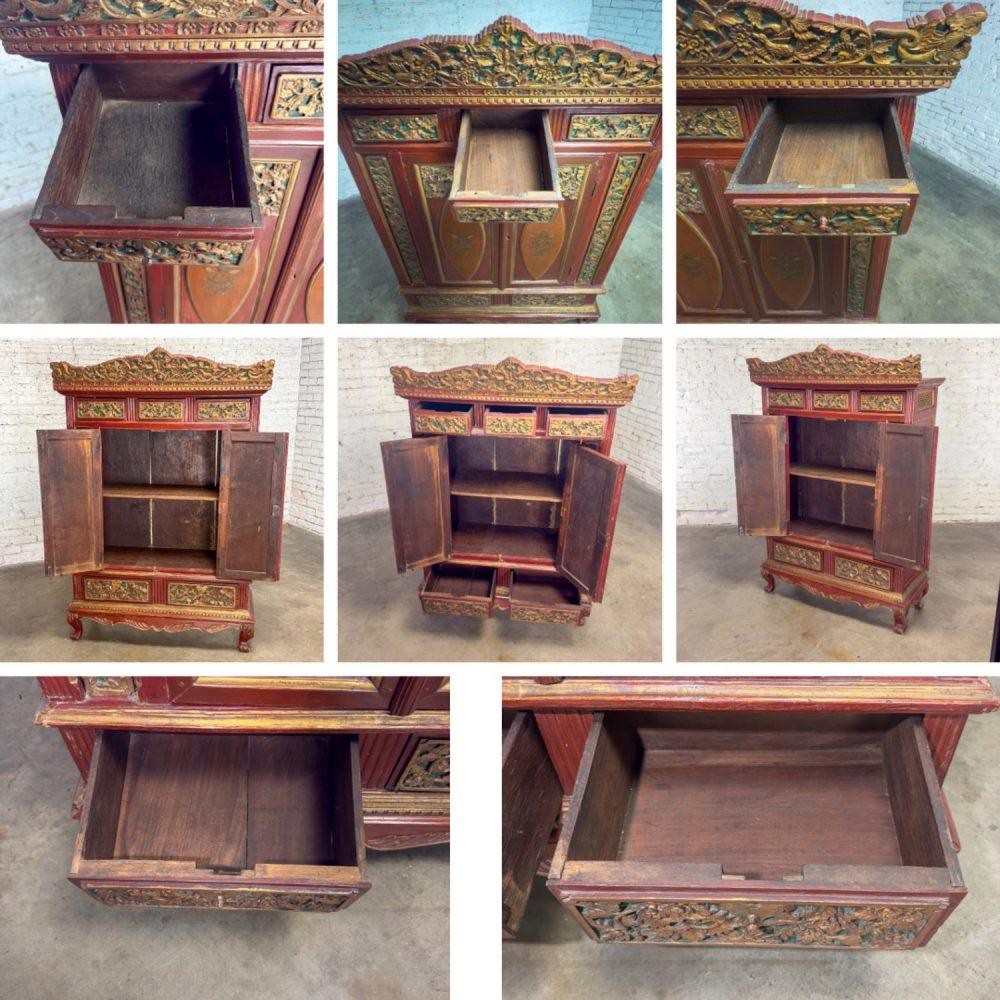 19th to Early 20th Century Indonesian Maduran Imperial Wedding or Jodang Dowry Chest for Bride