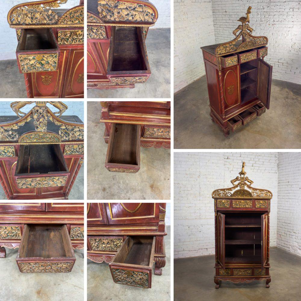 19th to Early 20th Century Indonesian Maduran Imperial Wedding or Jodang Dowry Chest for Groom