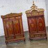 19th to Early 20th Century Indonesian Maduran Imperial Wedding or Jodang Dowry Chests for Bride & Groom a Pair