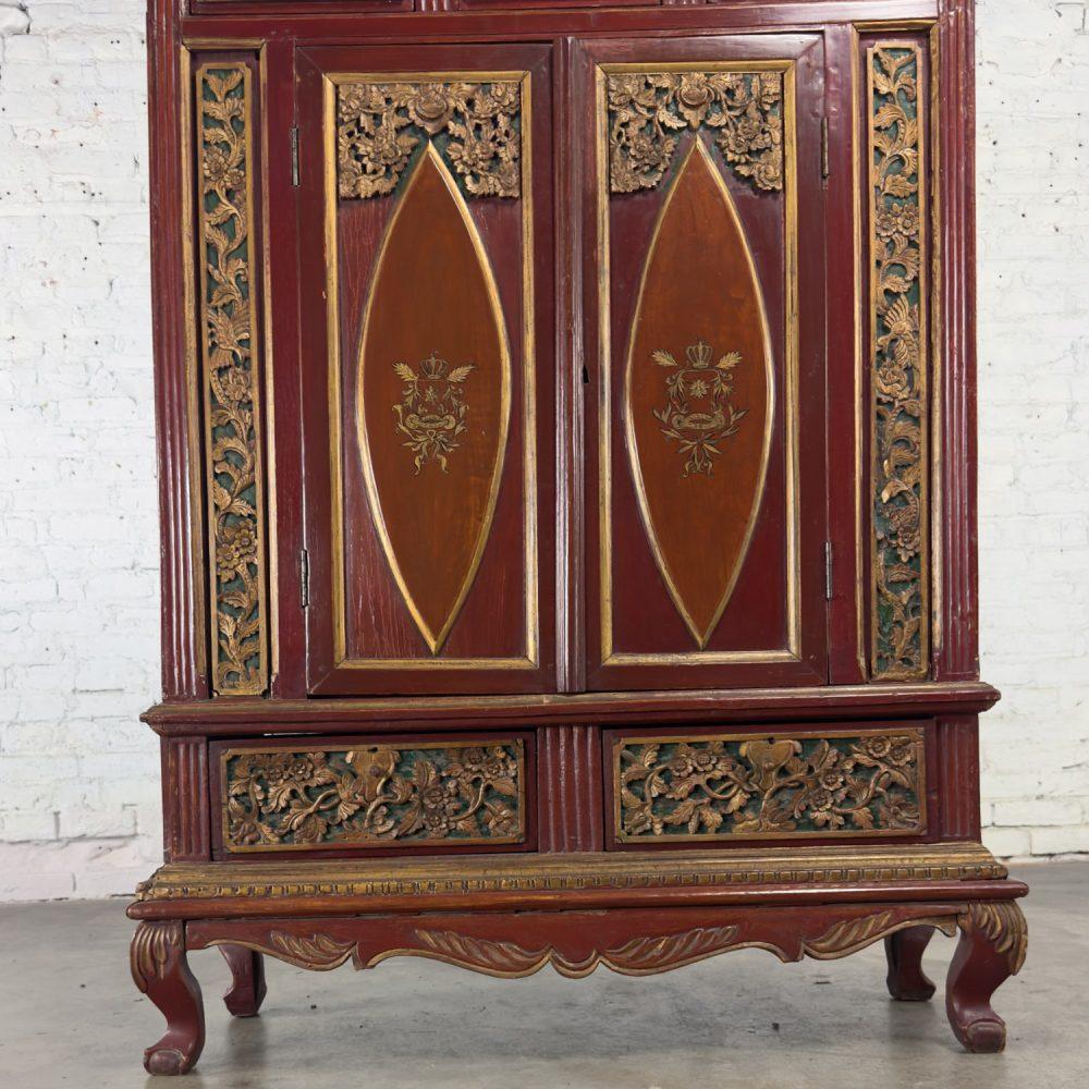 19th to Early 20th Century Indonesian Maduran Imperial Wedding or Jodang Dowry Chest for Bride