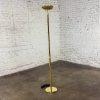 Late 20th Century Modern to Postmodern Brass Plated Torchier Floor Lamp