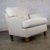 Early 21st Century Modern Lloyd Club or Accent Chair by Flexsteel Upholstered w/Beige Tweed Fabric