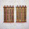 Late 19th to Early 21st Century Antique Burmese Carved Wall Hangings from an Orchestra Hsian Wain Drum a Pair