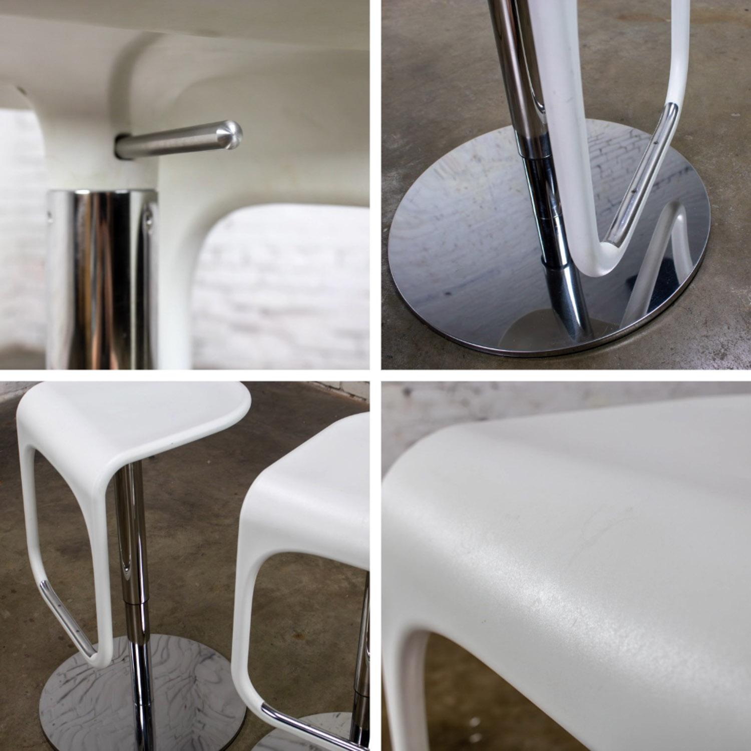 Early 21st Century Modern Vintage IKEA Urban Barstools Made in Italy by Carl Ojerstam a Pair