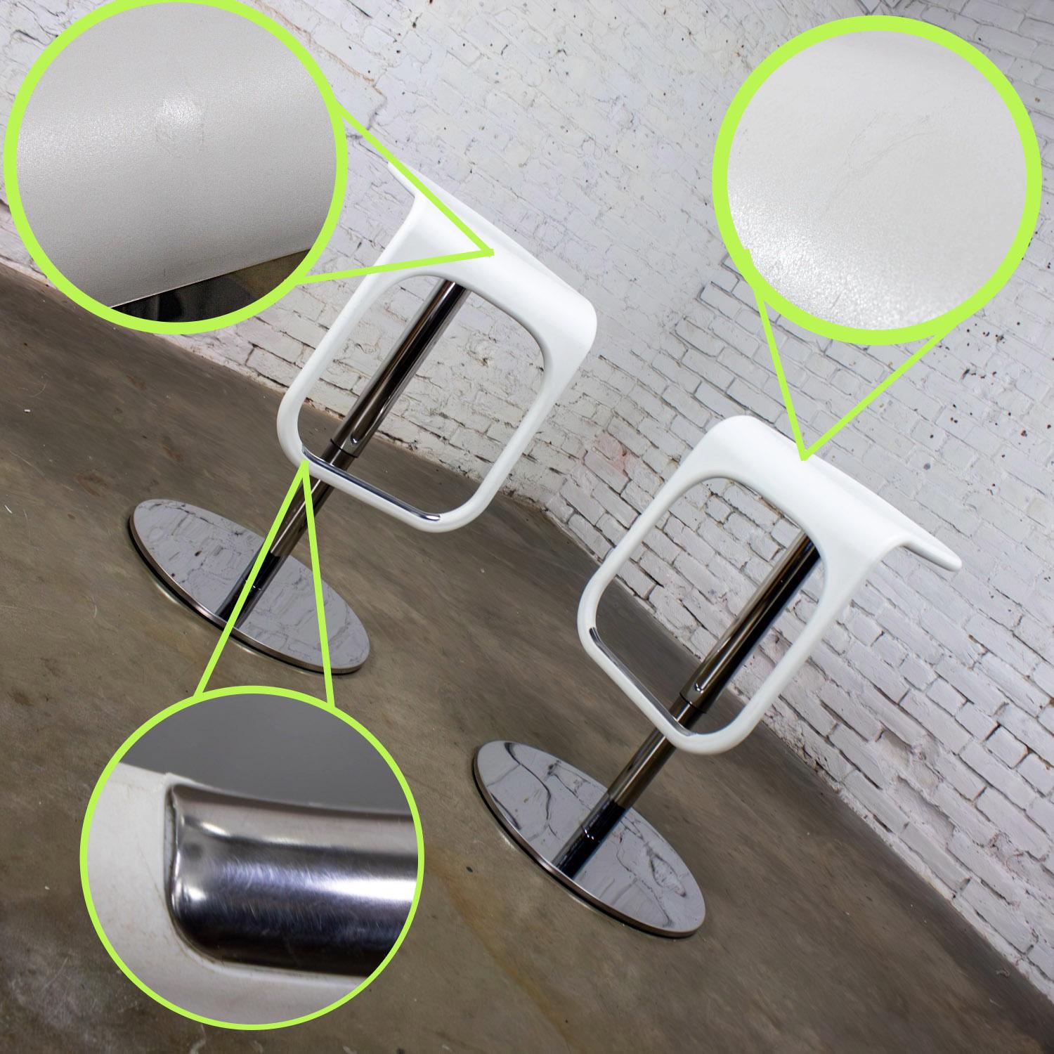 Early 21st Century Modern Vintage IKEA Urban Barstools Made in Italy by Carl Ojerstam a Pair