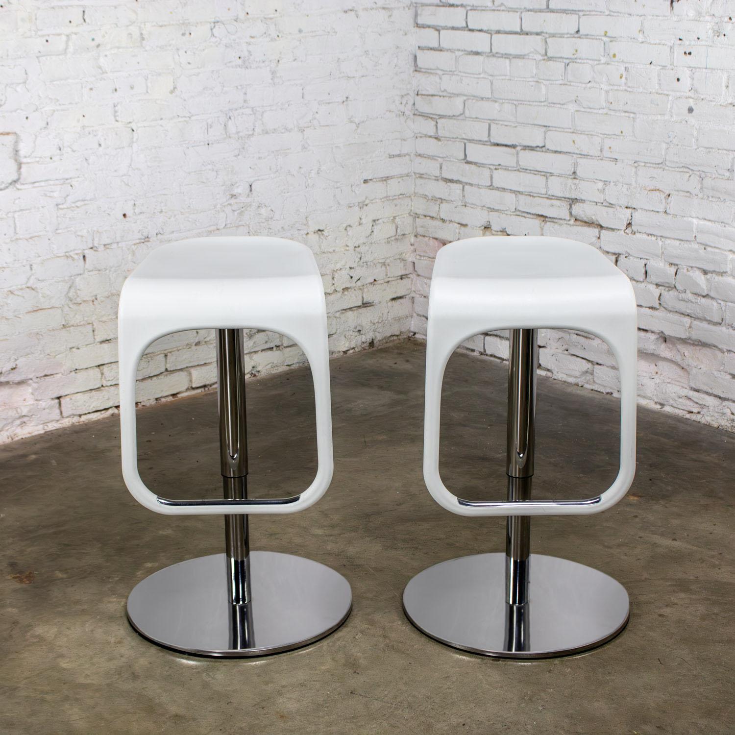Early 21st Century Modern Vintage IKEA Urban Barstools Made in Italy by Carl Ojerstam a Pair