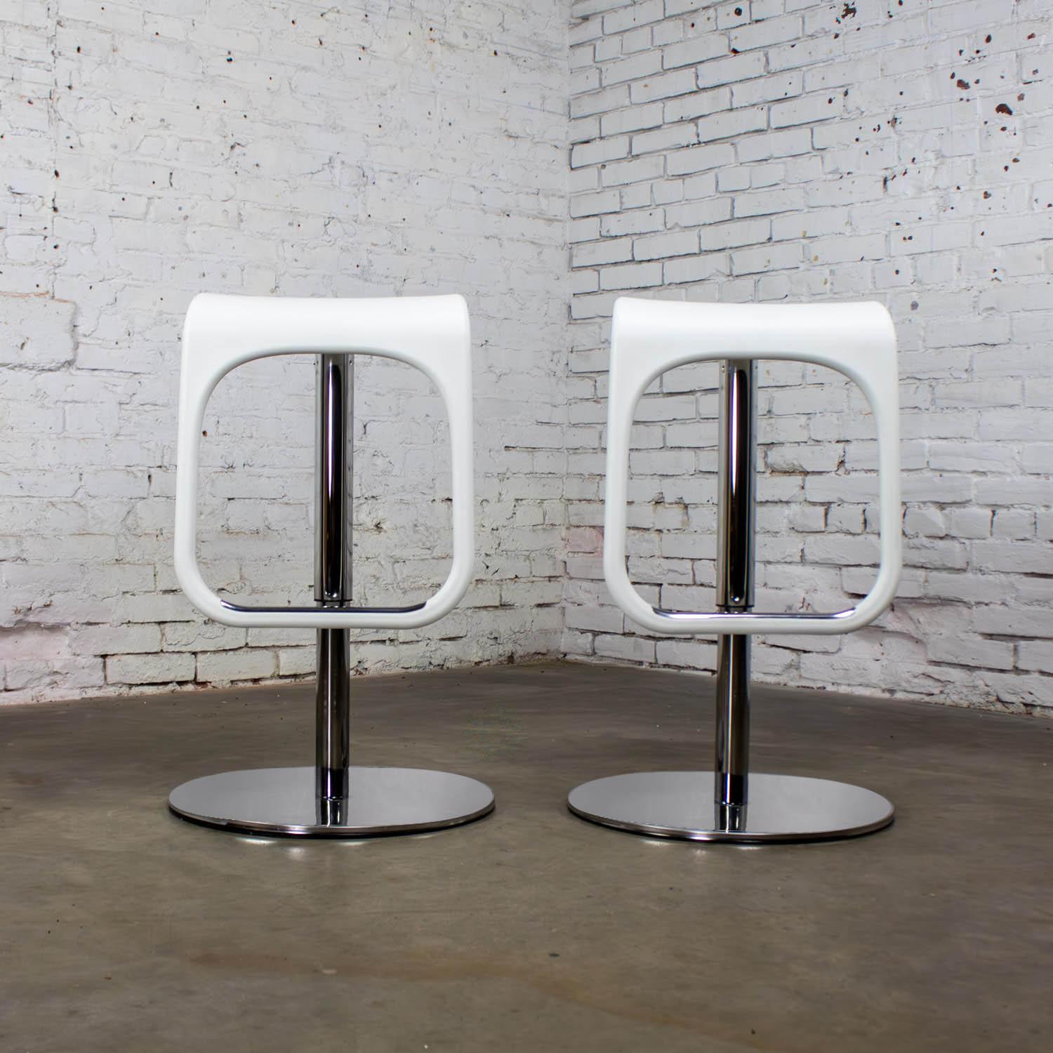 Early 21st Century Modern Vintage IKEA Urban Barstools Made in Italy by Carl Ojerstam a Pair
