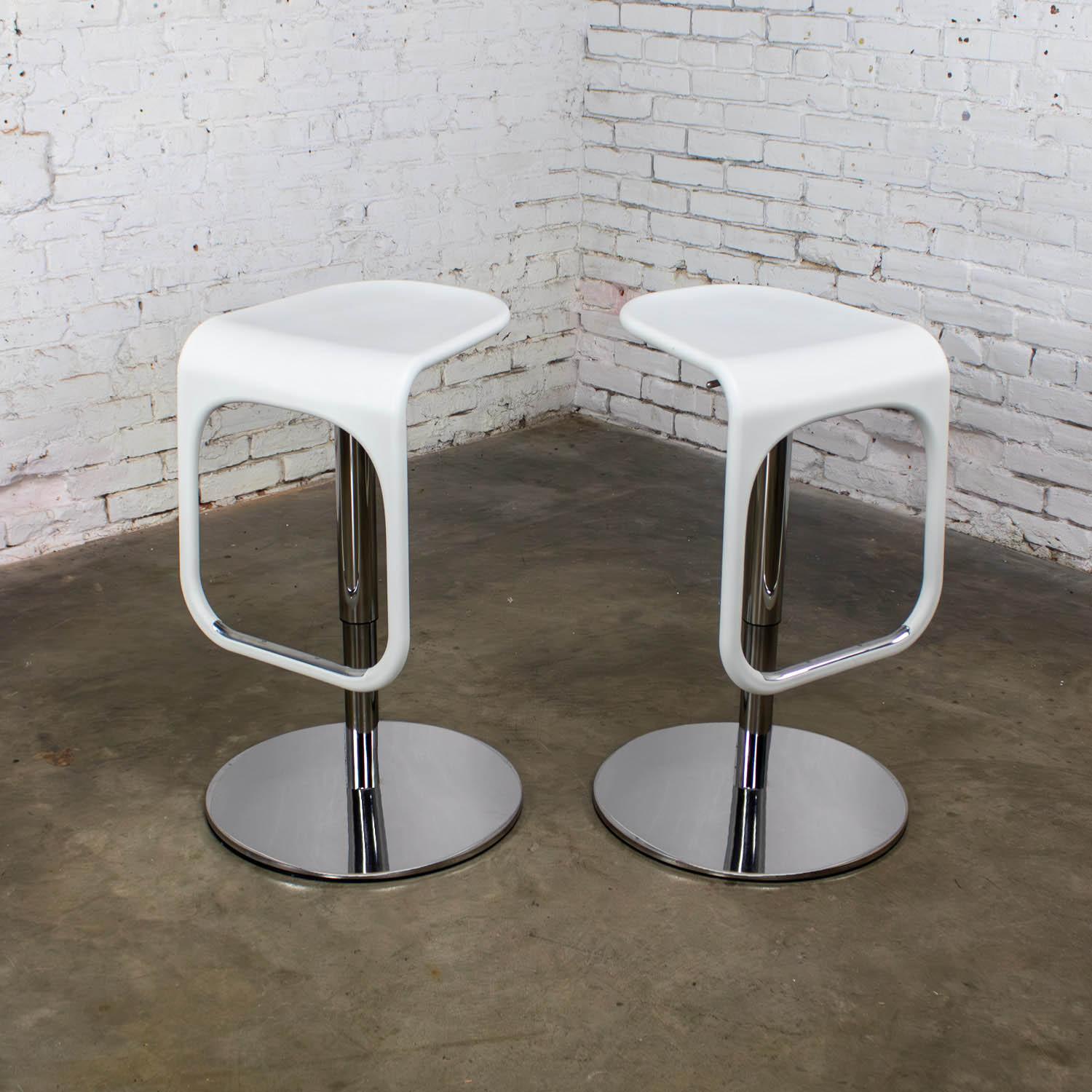 Early 21st Century Modern Vintage IKEA Urban Barstools Made in Italy by Carl Ojerstam a Pair