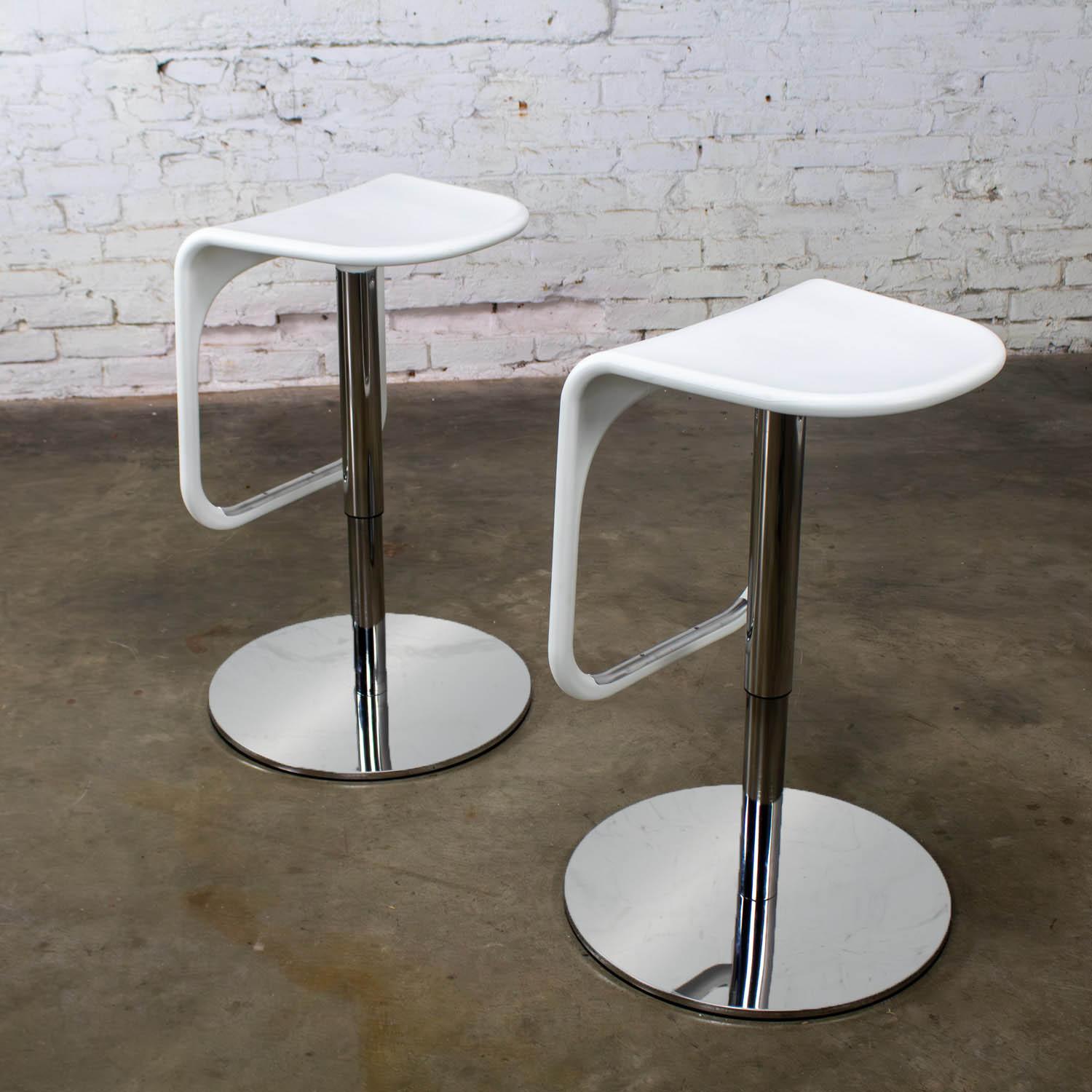 Early 21st Century Modern Vintage IKEA Urban Barstools Made in Italy by Carl Ojerstam a Pair