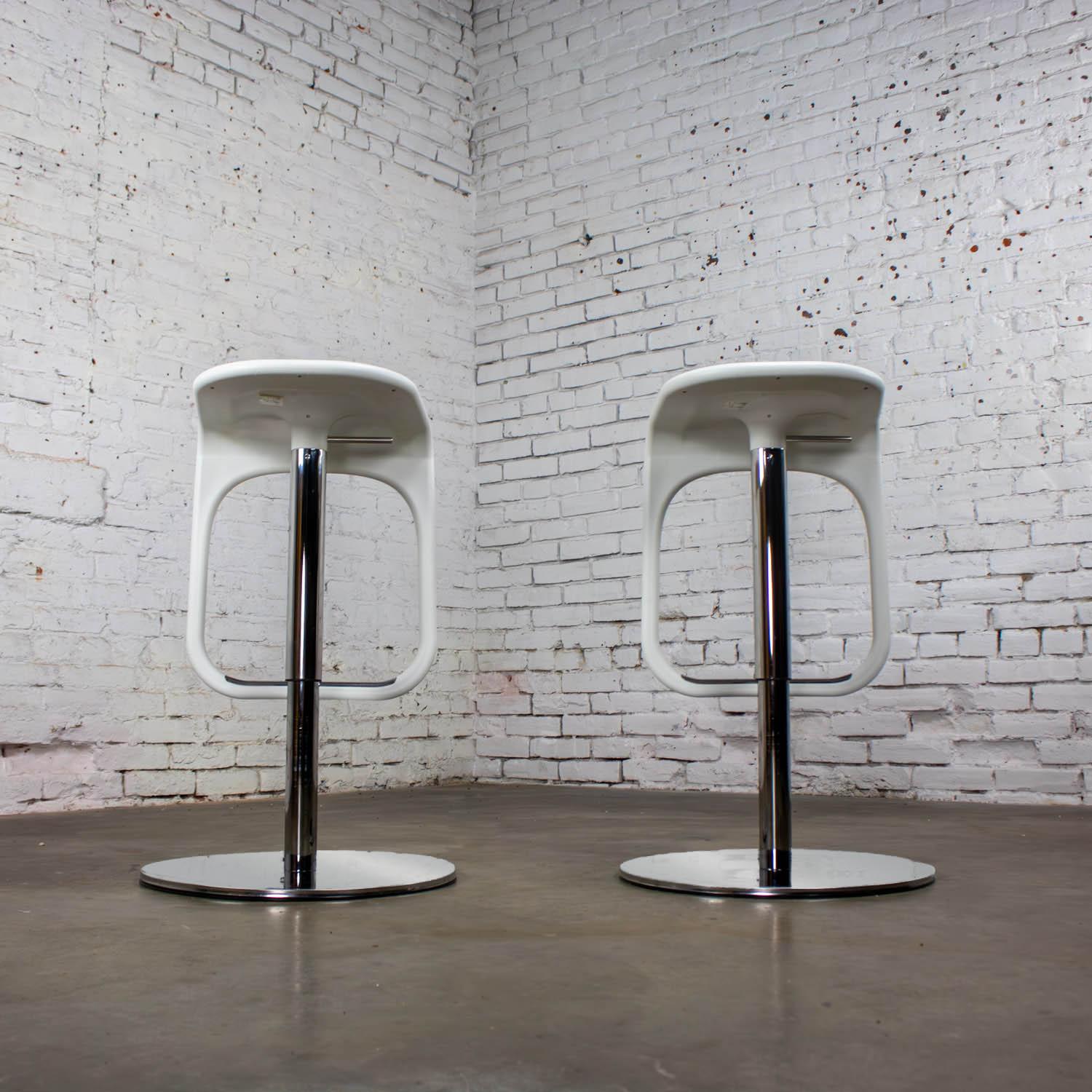 Early 21st Century Modern Vintage IKEA Urban Barstools Made in Italy by Carl Ojerstam a Pair