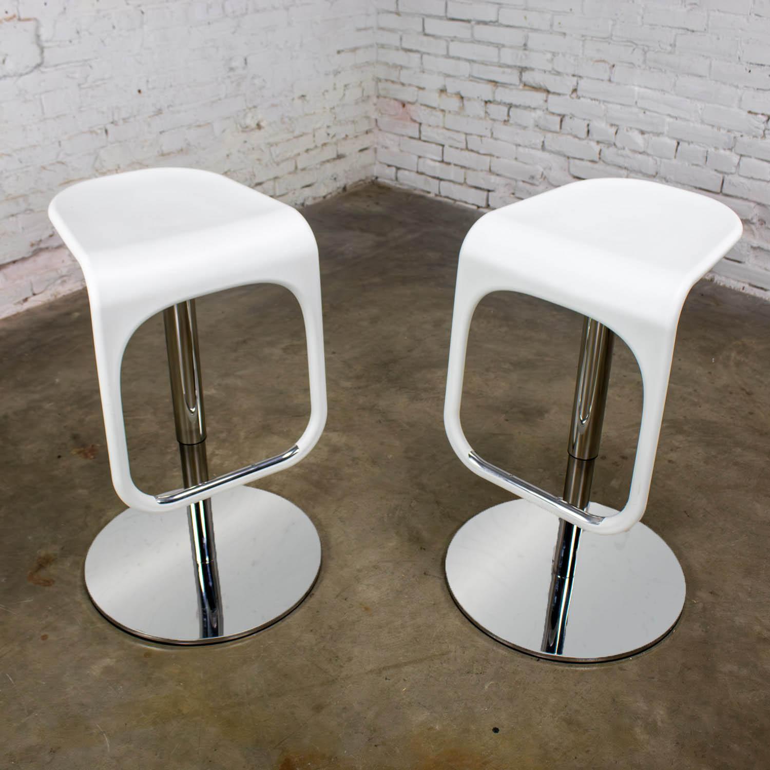 Early 21st Century Modern Vintage IKEA Urban Barstools Made in Italy by Carl Ojerstam a Pair