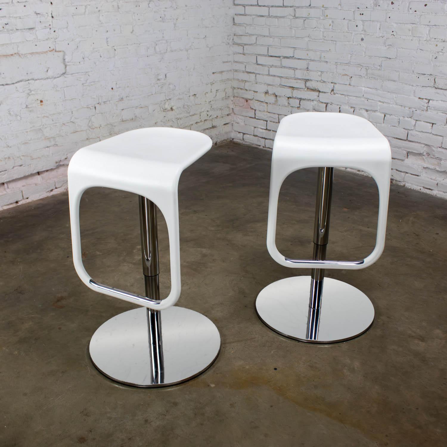 Early 21st Century Modern Vintage IKEA Urban Barstools Made in Italy by Carl Ojerstam a Pair