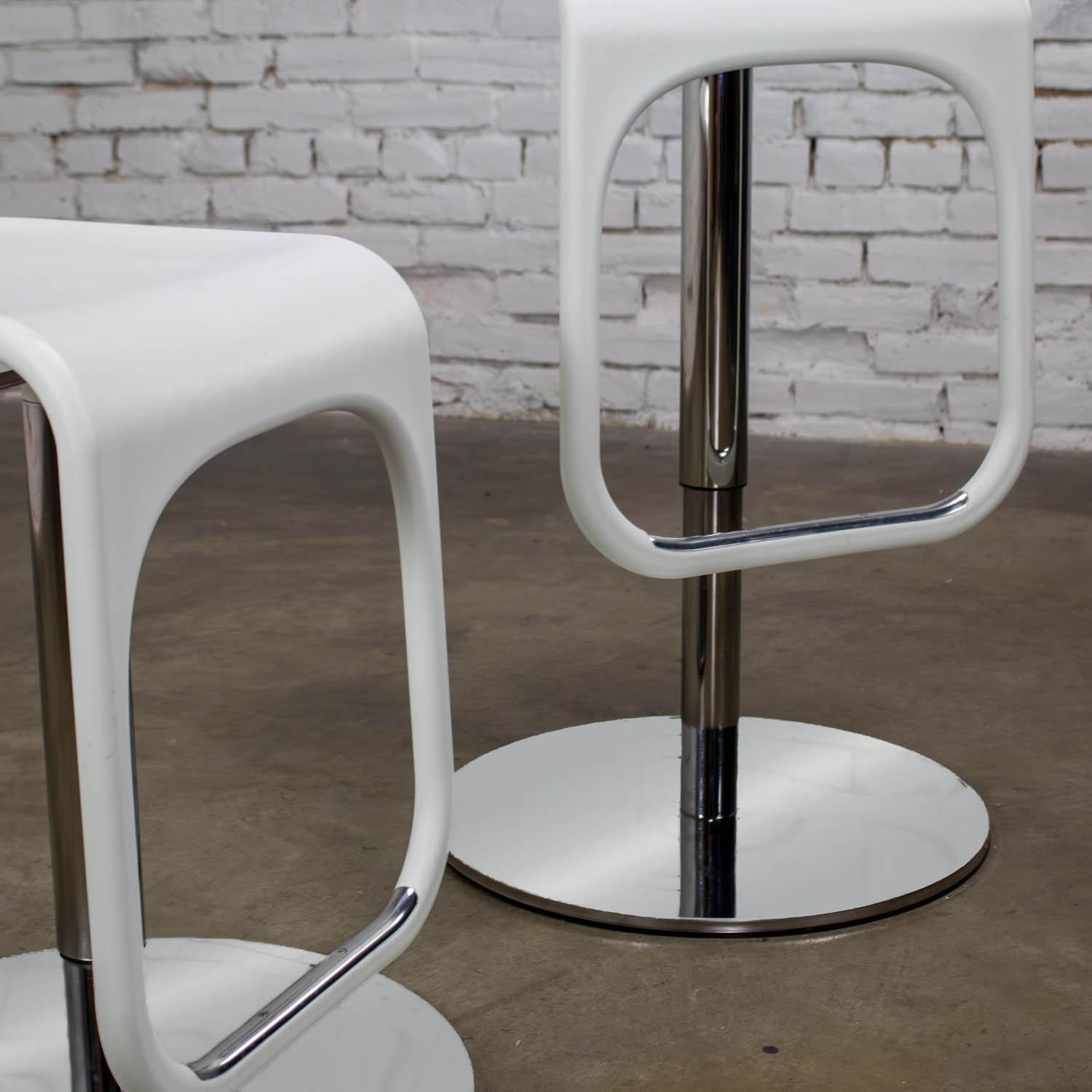 Early 21st Century Modern Vintage IKEA Urban Barstools Made in Italy by Carl Ojerstam a Pair