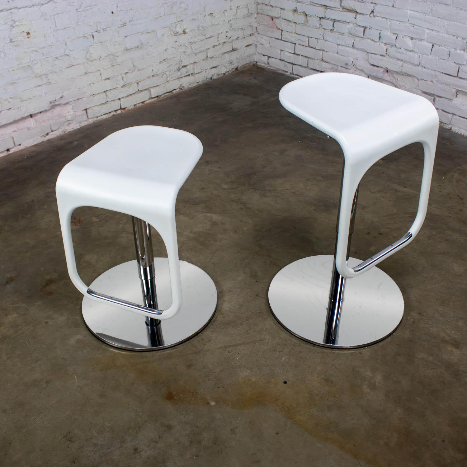 Early 21st Century Modern Vintage IKEA Urban Barstools Made in Italy by Carl Ojerstam a Pair