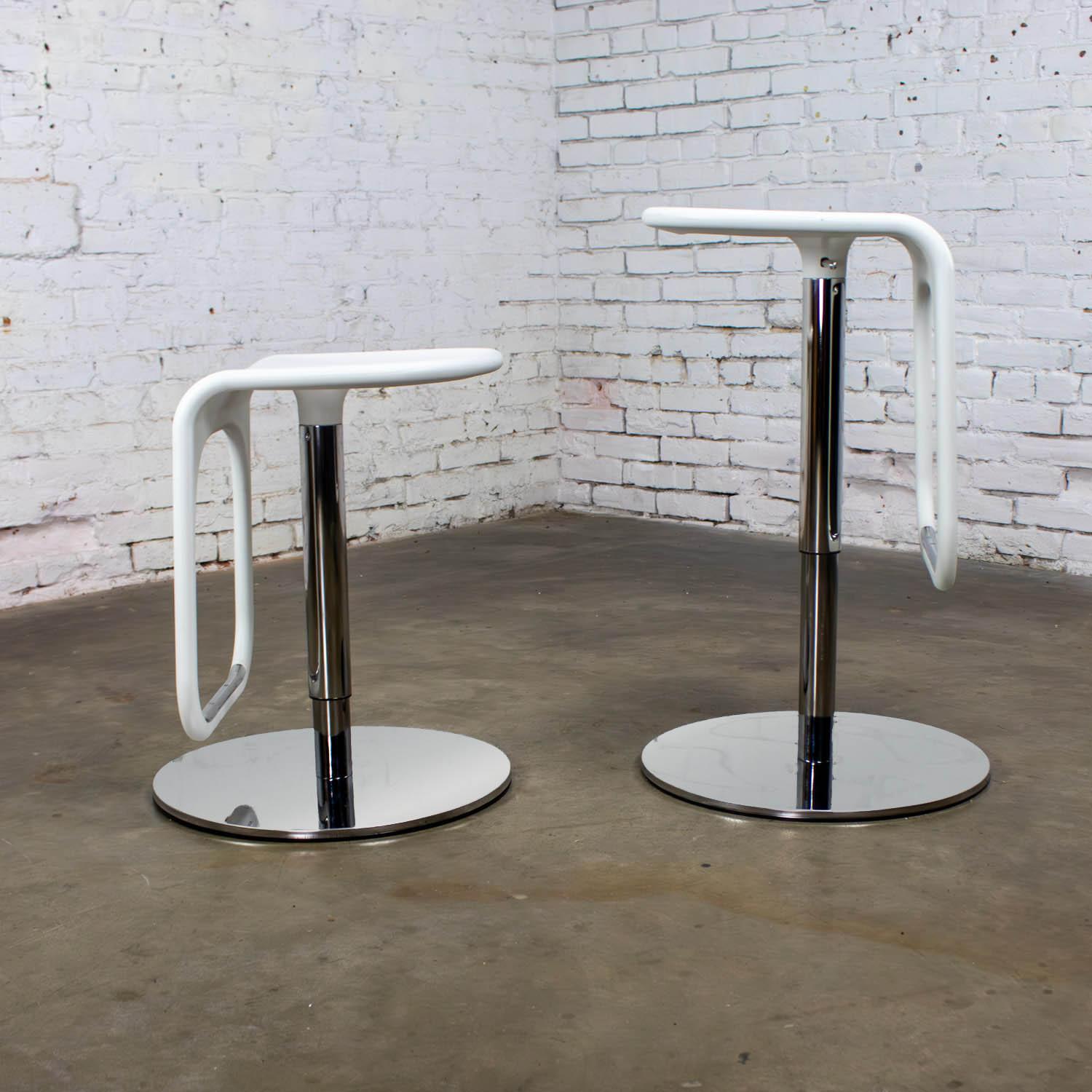 Early 21st Century Modern Vintage IKEA Urban Barstools Made in Italy by Carl Ojerstam a Pair