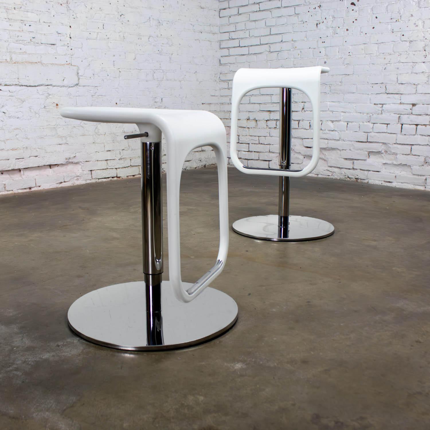 Early 21st Century Modern Vintage IKEA Urban Barstools Made in Italy by Carl Ojerstam a Pair