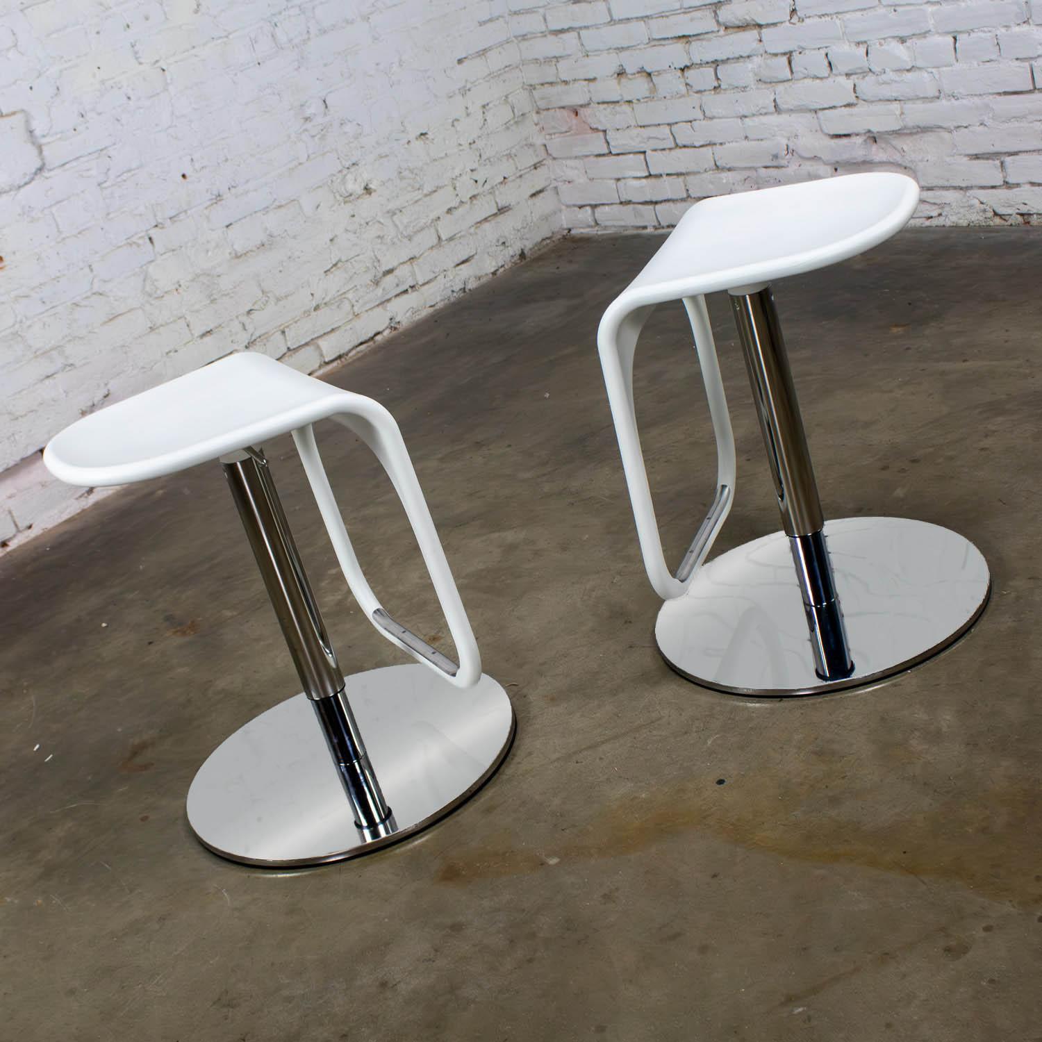Early 21st Century Modern Vintage IKEA Urban Barstools Made in Italy by Carl Ojerstam a Pair