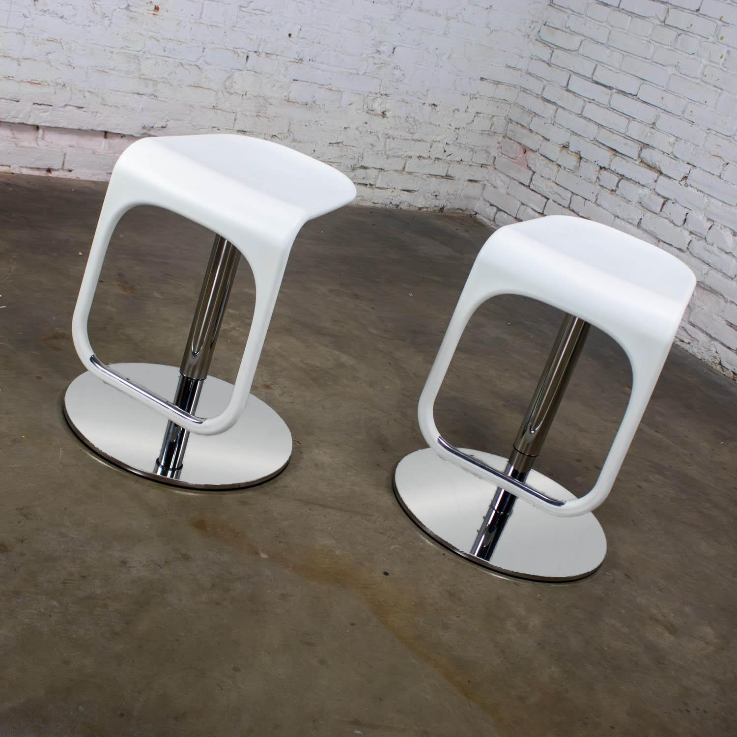 Early 21st Century Modern Vintage IKEA Urban Barstools Made in Italy by Carl Ojerstam a Pair