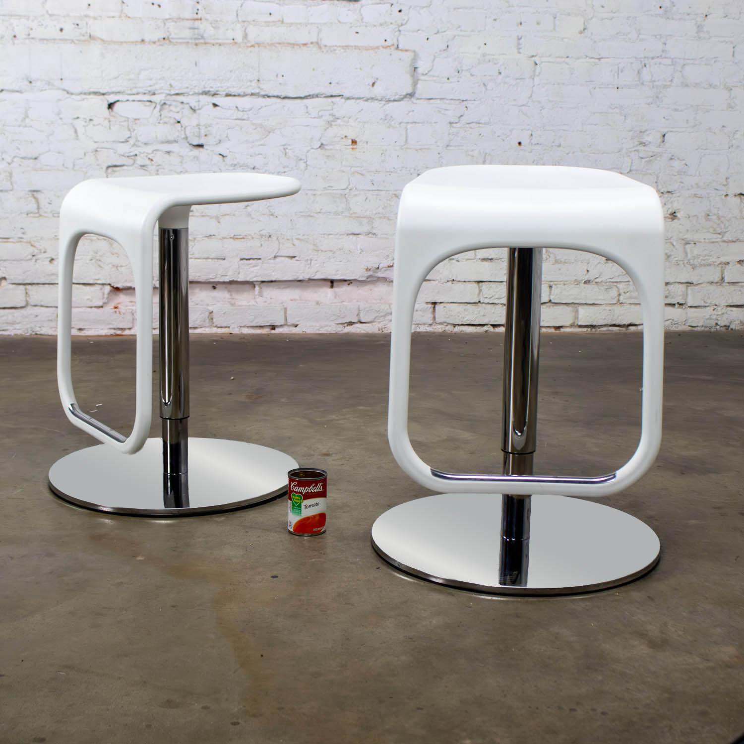 Early 21st Century Modern Vintage IKEA Urban Barstools Made in Italy by Carl Ojerstam a Pair