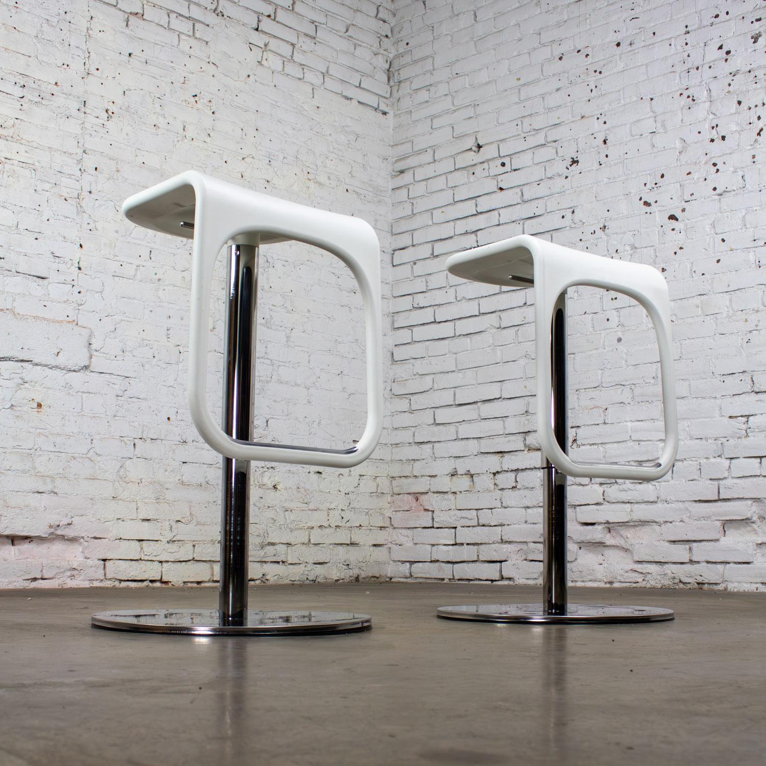 Early 21st Century Modern Vintage IKEA Urban Barstools Made in Italy by Carl Ojerstam a Pair