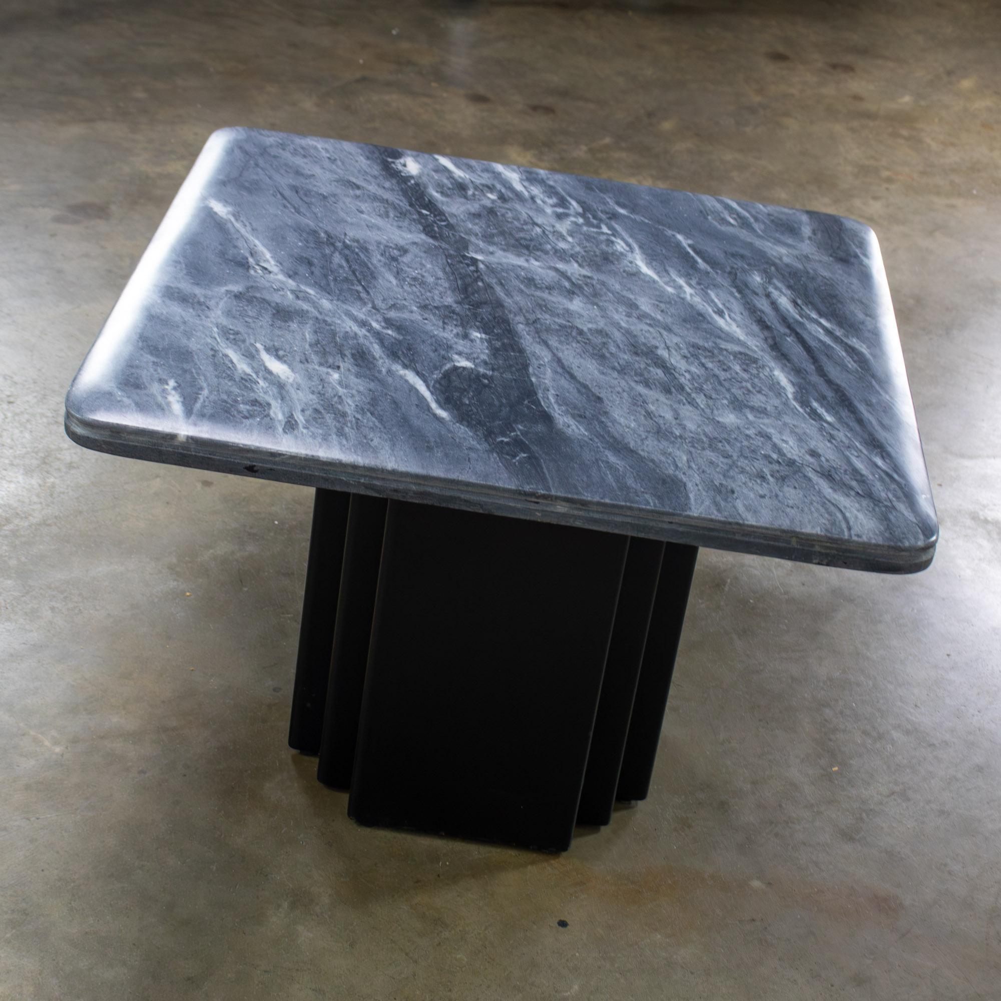 NOTE: If you love this double pedestal & marble top end or side table, we have several other matching pieces by Bendixen Designs listed separately here for sale if they are still available.