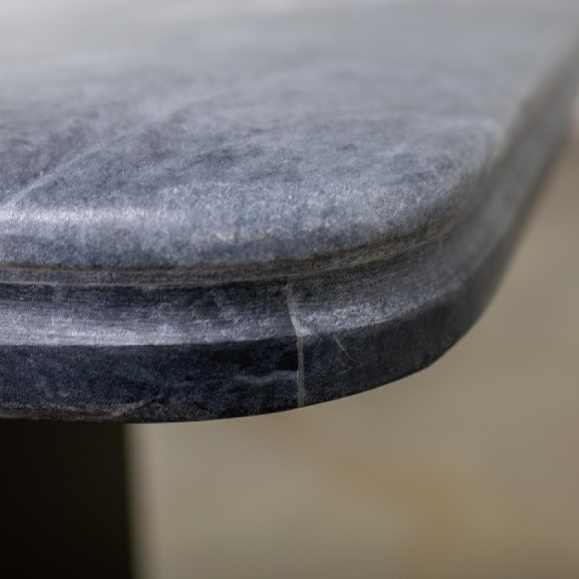 Late 20th Century Scandinavian Post Modern End or Side Table Marble Rectangle Top by Bendixen Designs Made in Denmark