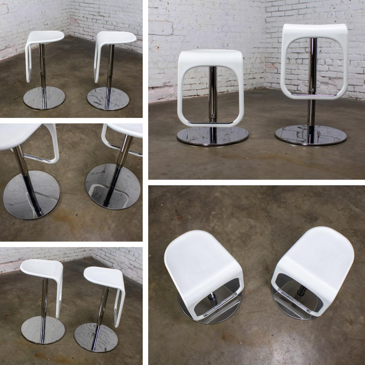 Early 21st Century Modern Vintage IKEA Urban Barstools Made in Italy by Carl Ojerstam a Pair