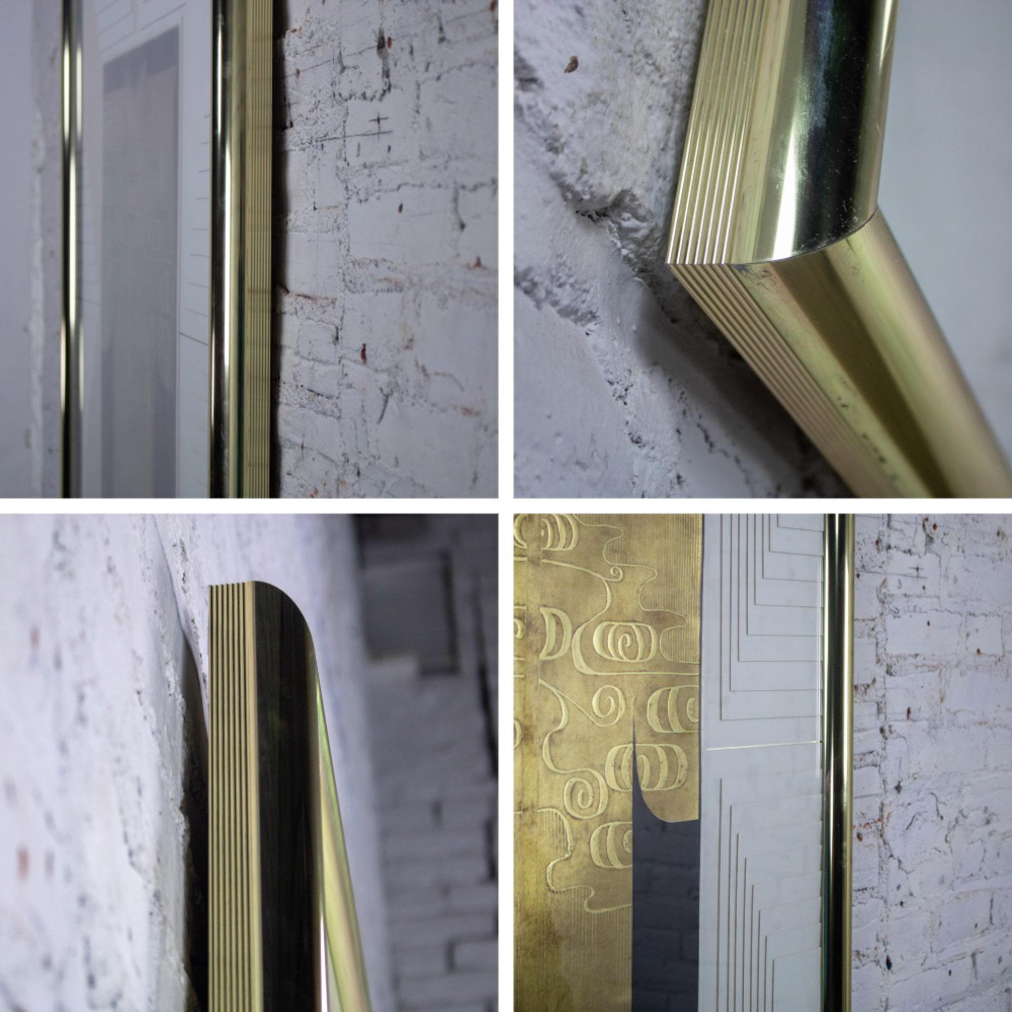 Late 20th Century Art Deco Revival Kinder Harris Large Scale Art Titled “Deco Kimono II” Signed Tim Vance