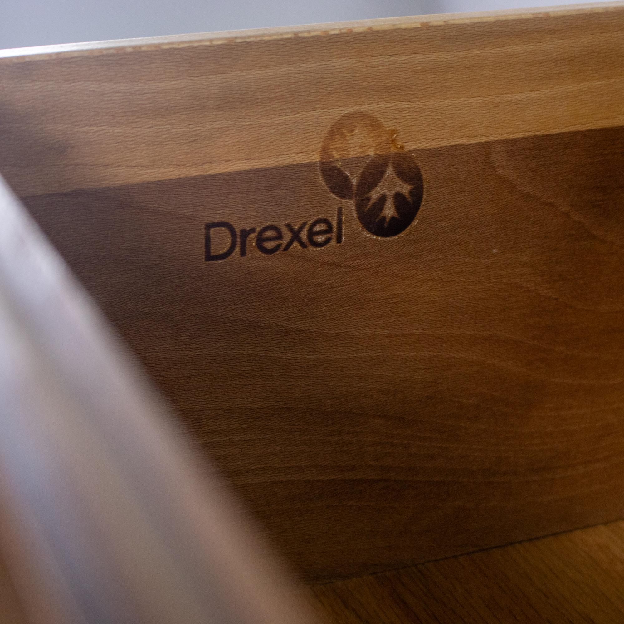 Late 20th Century Campaign Style Gentleman’s Chest of Drawers or Armoire Drexel Heritage Passage Collection