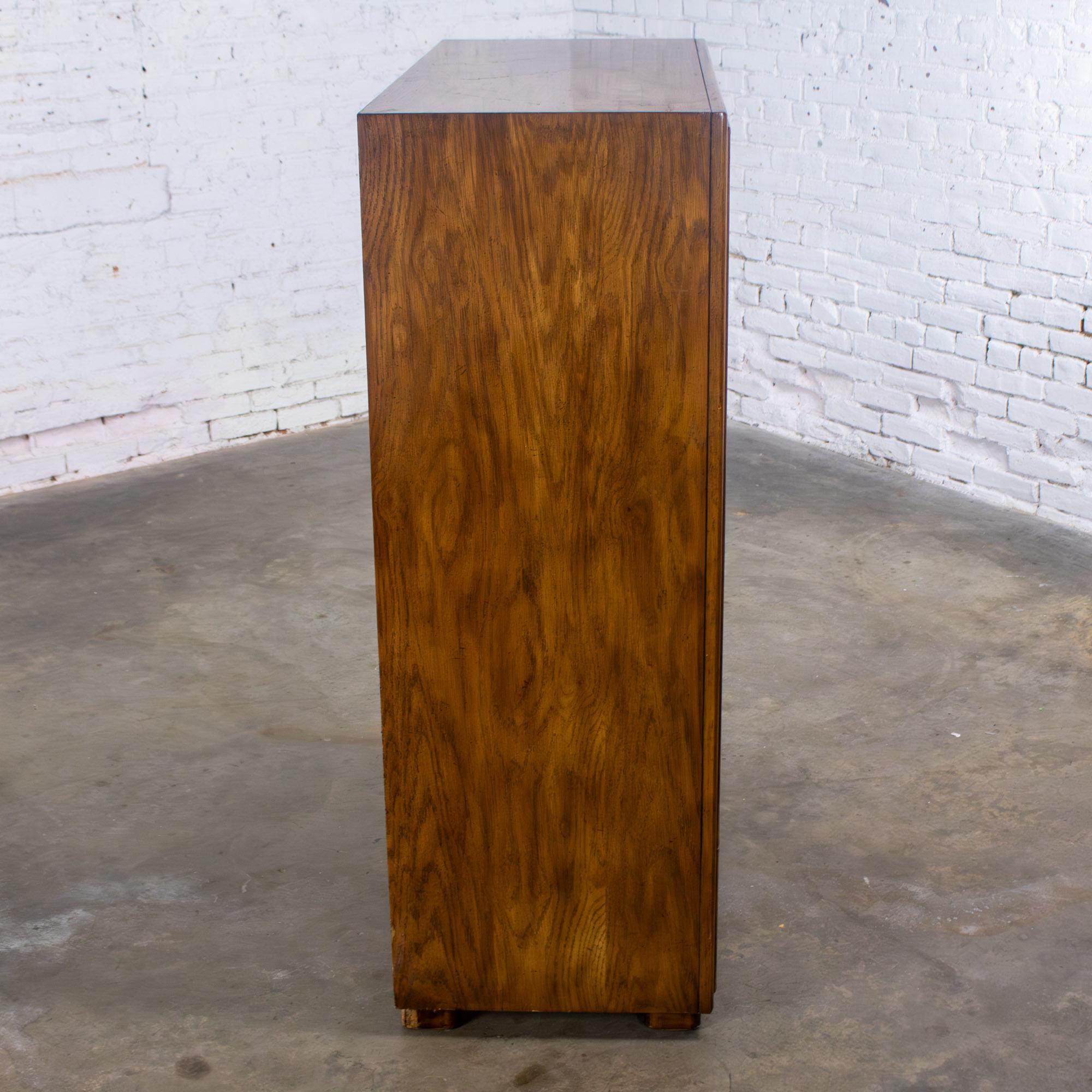 Late 20th Century Campaign Style Gentleman’s Chest of Drawers or Armoire Drexel Heritage Passage Collection